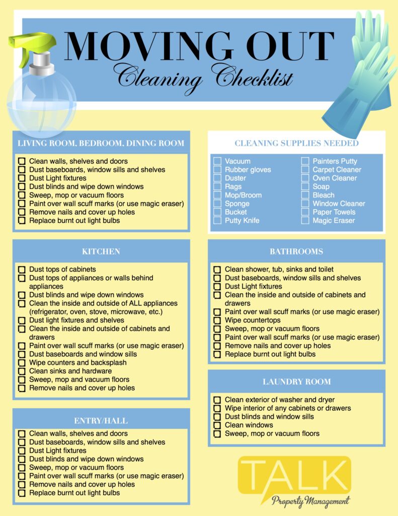 Cleaning Checklist: 3 Easy Guides for Spring, Daily, and Moving Out ...