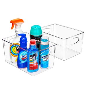 Clear Containers for Organizing Cleaning Supplies