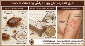 علامات الاصابة ب بق الفراش